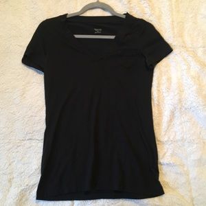 Basic Black V Neck
